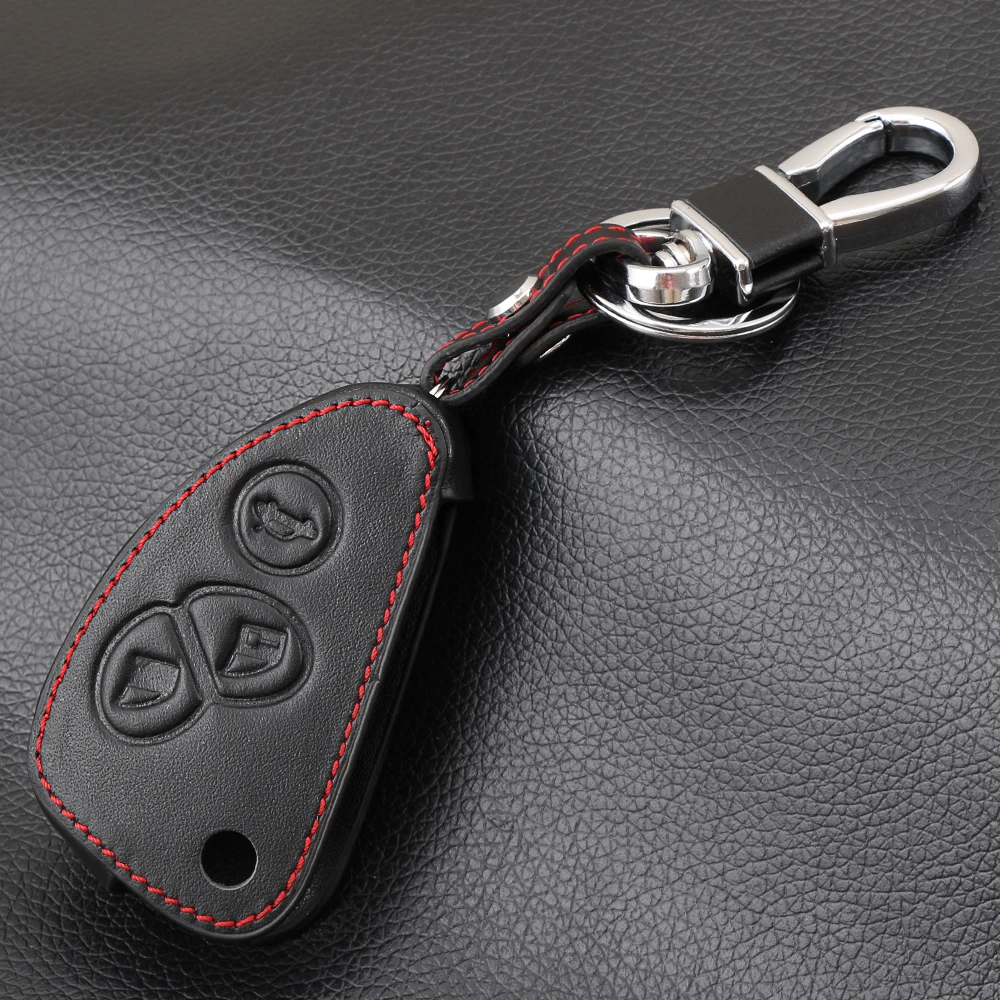 Чехол для автомобильного ключа из натуральной кожи чехол-брелок Alfa Romeo 147 156 166 GT JTD
