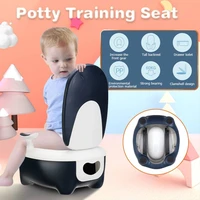 kids baby foldable toliet trainer multifunctional potty training seat removable non slip toddler toilet chair with lid