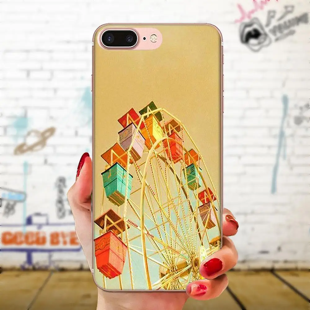 Прозрачные мягкие чехлы для Samsung Galaxy Note 5 8 9 S3 S4 S5 S6 S7 S8 S9 S10 5G mini Edge Plus Lite Happy Ferris Wheel |
