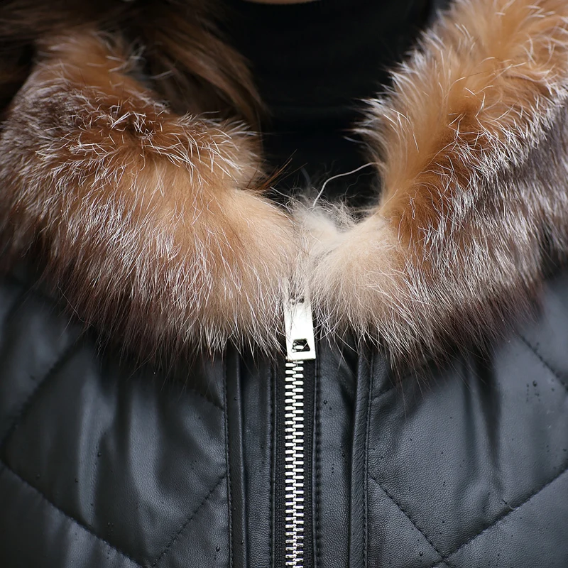 Рисунок 2 - Кожаная куртка зимнее пальто для