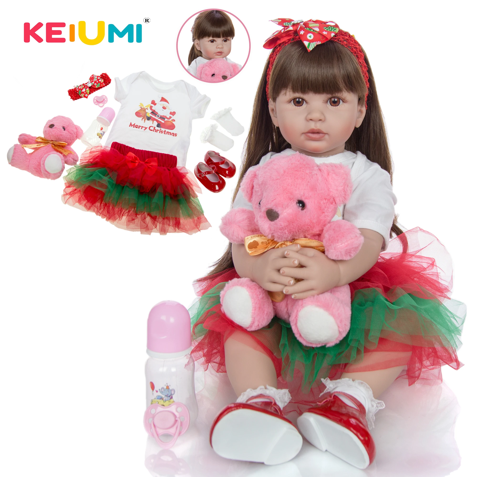 Кукла новорожденная 60 см набивная принцесса 24 дюйма кукла девочка