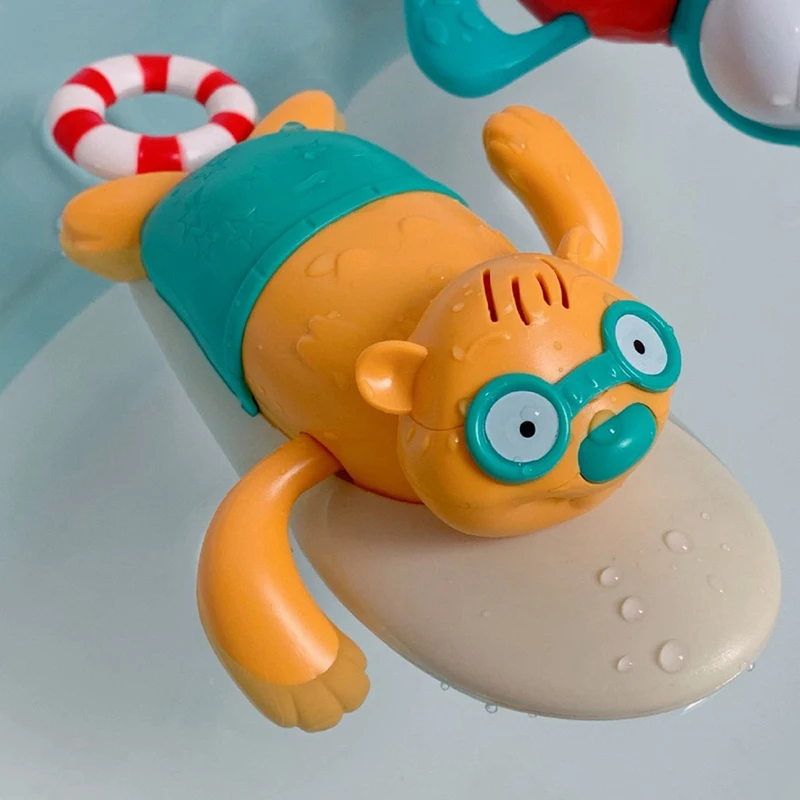 

1PC Cartoon Bath Toy Lovely Clockwork Bathing Toy Funny Water Playing Toy Creative Plastic Bath Toy Swimming Bath Toys