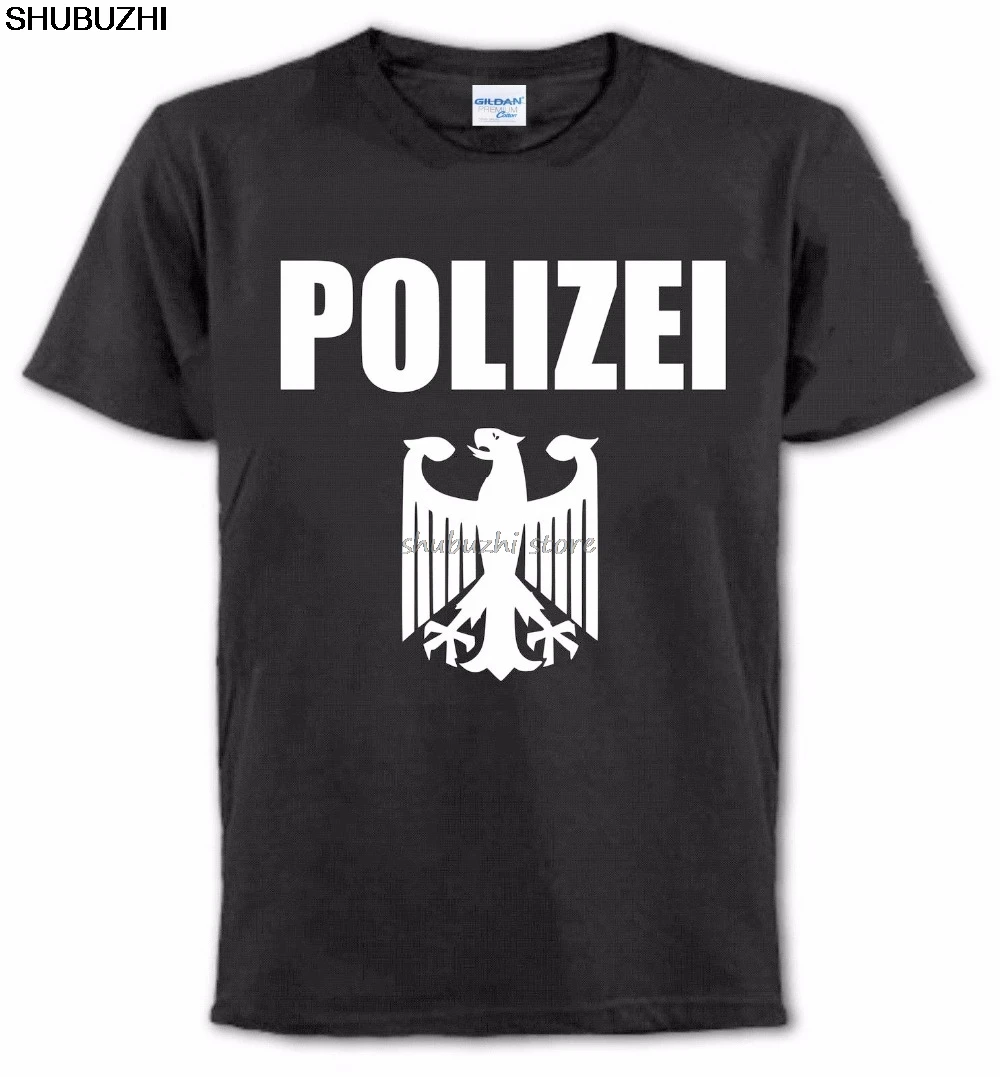 

Men Men's T Shirt Create Your Own T Shirt Police T-Shirt Germany Polizei Officer Toutes Les Tailles Tee Shirt sbz1334