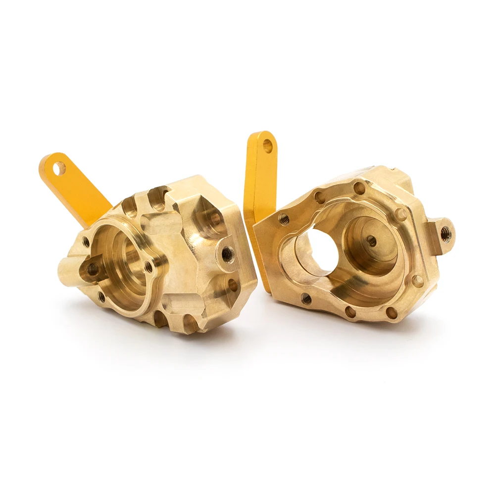 

Climbing Car Copper Counterweight Upgrade Brass Wheel Hub Carrier Rear Wheel Steering Knuckle for 1/10 RC Cars Spare Parts