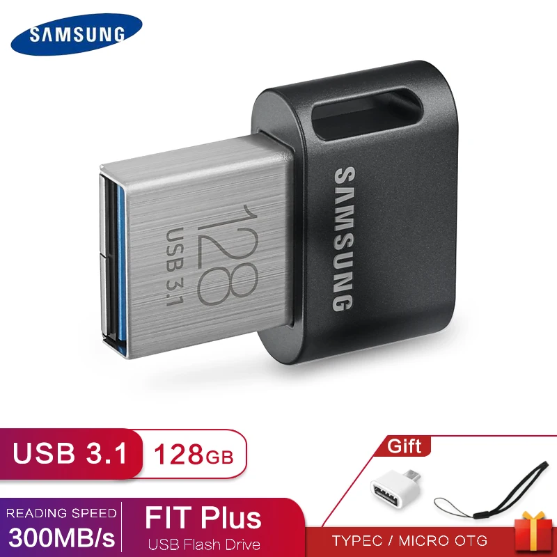 Samsung-unidad Flash Usb 3,1, Pendrive de 256gb, 128gb, 32gb, 64gb, Mini Memoria Flash de Metal Fit Plus(usb3.1)