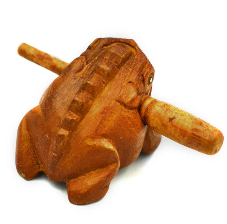 Традиционные фигурки Тайланда Ремесло Деревянные лаки для лягушки Офис