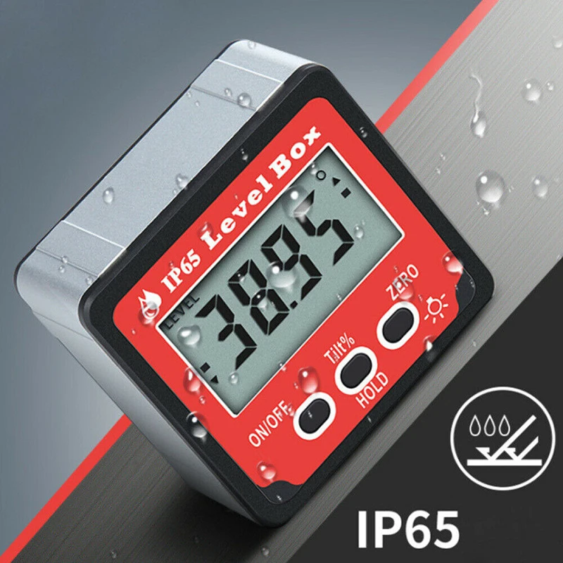 

Цифровой угломер, водонепроницаемый транспортир с магнитным основанием, инклинометр