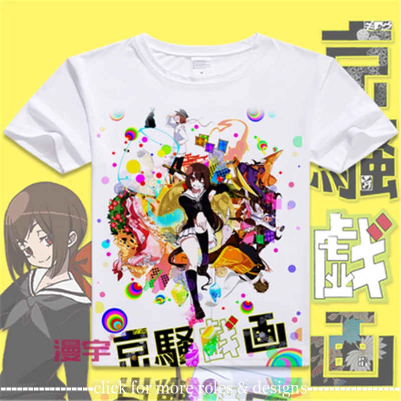 

Kyousougiga Kyosogiga Koto Kugimiya косплей костюм ткань унисекс футболка с коротким рукавом Футболка