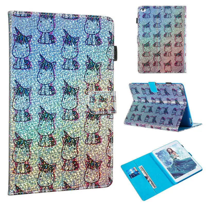 A070 Чехол для Apple iPad 9," 6th 5th Generation A1893 A1954 Smart Cover для iPad Air 2 Funda Блестящий корпус бабочки - Цвет: A070