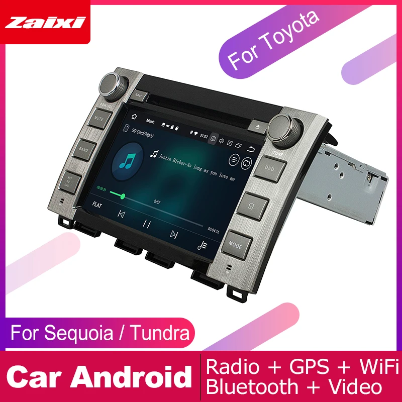 Android автомобильный dvd gps мультимедийный плеер для Toyota Sequoia Tundra 2014 2015 2016 навигация