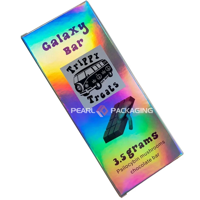 

Custom Holographic Chocolate Bar Box Free shipping