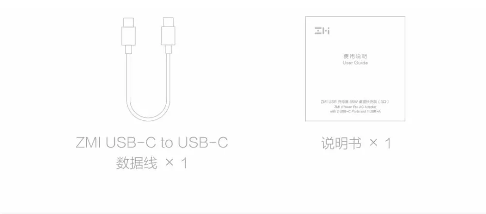 Оригинальное настольное зарядное устройство Xiaomi ZMI 65 Вт 3 порта PD3.0 USB 2C1A для Android iOS переключатель PD 3,0 QC умный выход Макс Solo c1-65w