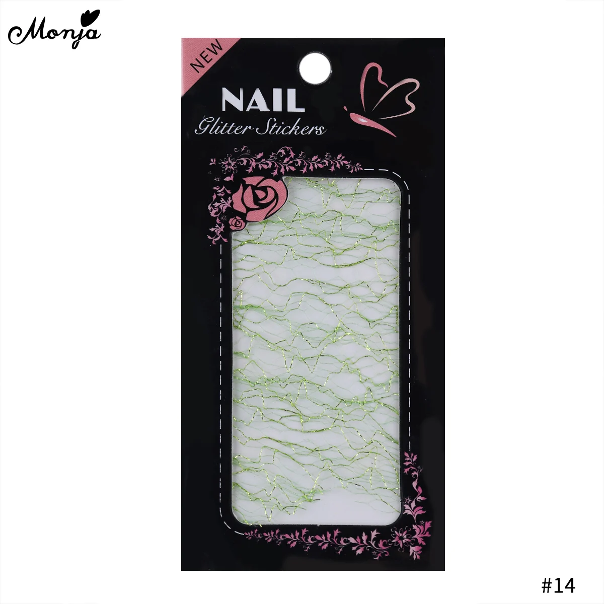 Monja Nail Art многоцветная наклейка сетка блестящая линия шелковые фольги полосы линии передачи наклейки для маникюра аксессуары украшения