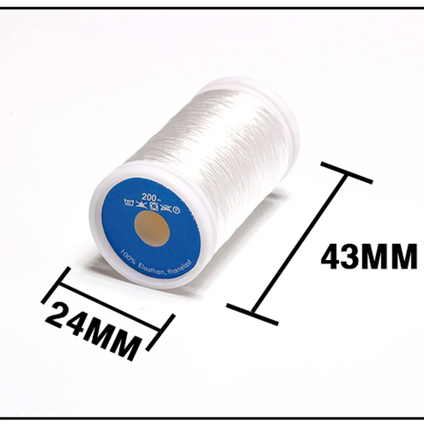 

Clear Elastic Clear Beading Thread Stretch Polyester String Cord for Jewelry Making Beading Line Strong Crystal