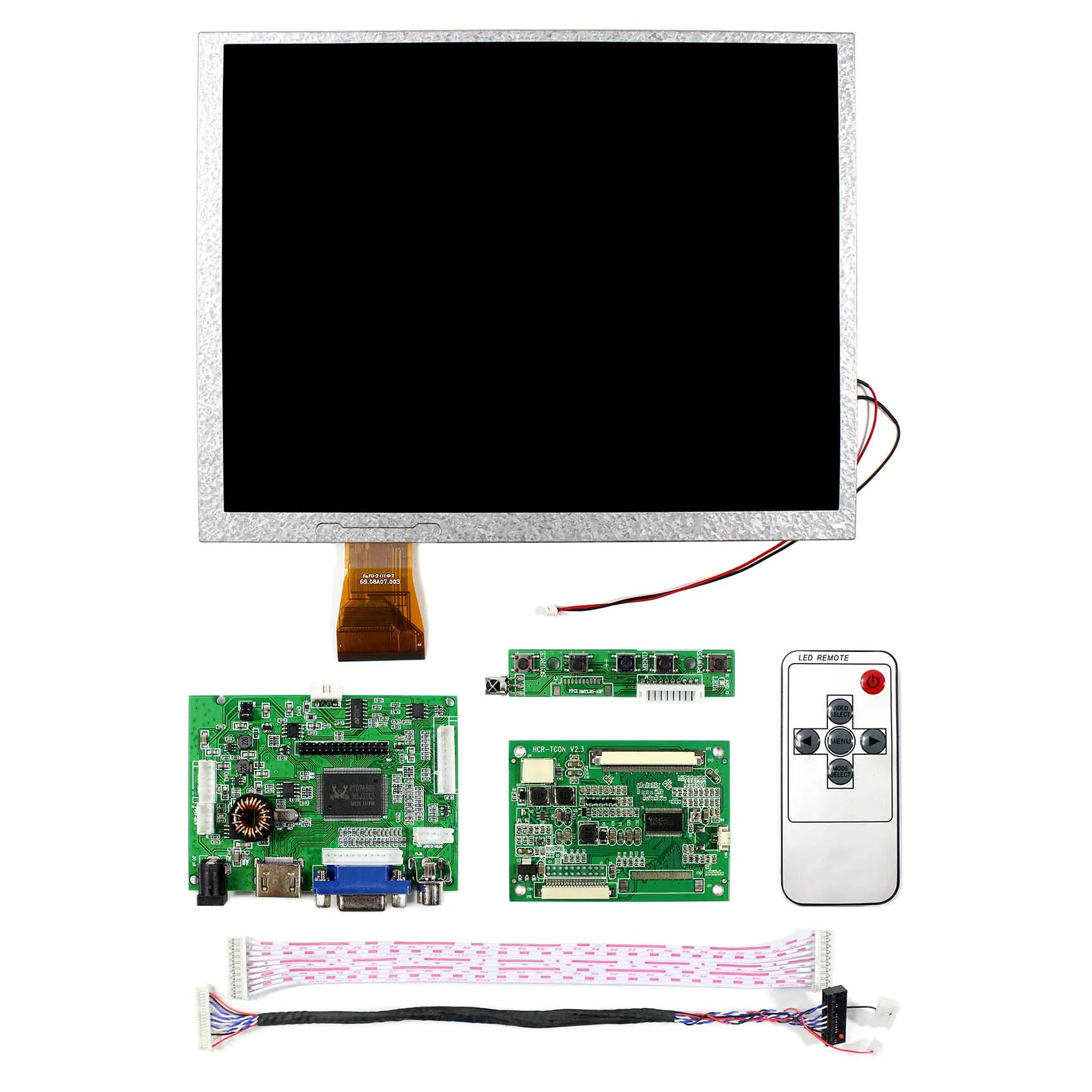 

HDMI+VGA+AV LCD Controller board 10.4" LCD Display Screen for AUO A104SN03 V.1 A104SN03 V1 800x600 LCD Screen