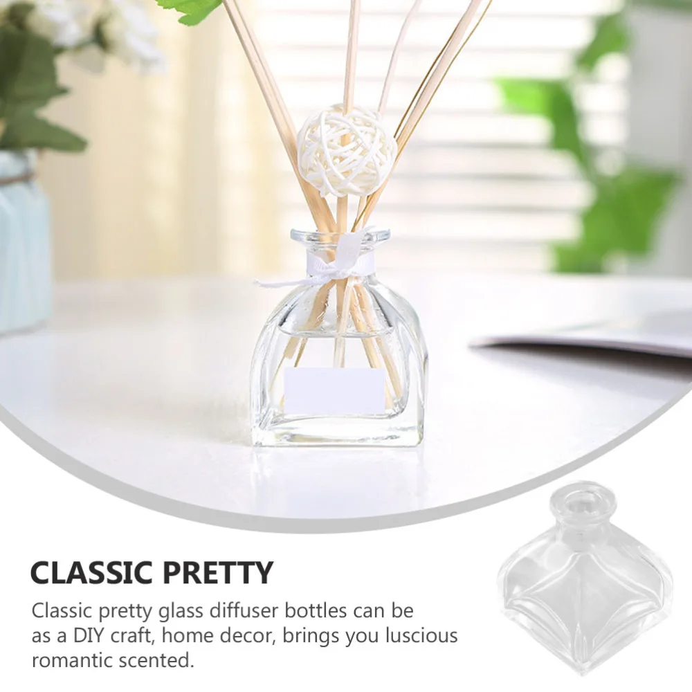 

4pcs 100ml Home Car Glass Diffuser Bottles Aromatherapy Storage Container