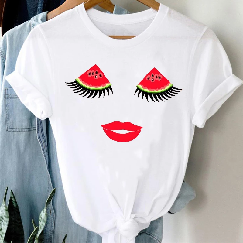 

T-shirts Women Short Sleeve Fashion Style Spring Summer Cute 90s Girl Clothes Stylish Tshirt Top Lady Print Girl Tee T-Shirt