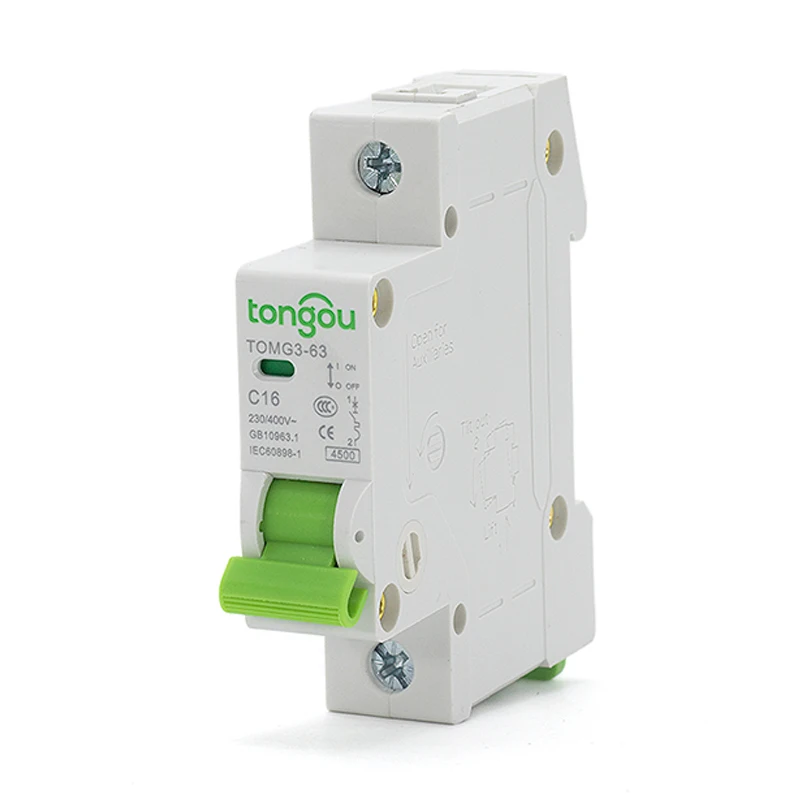 TOMG3-63 1A 6A 10A 16A 25A 32A 40A 63A MCB Miniature Circuit Breaker AC 50/60Hz 4.5KA C Type With CE Certificate | Обустройство дома
