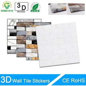 3D обои мраморная кирпичная кожура и самоклеящаяся наклейка на стену s водостойкая DIY Кухня Ванная комната домашняя Наклейка на стену Наклейка Винил