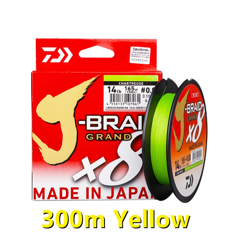 Новая леска Daiwa J braid X8 Grand 8 подставок Xbraided полиэтиленовых лески оригинальный