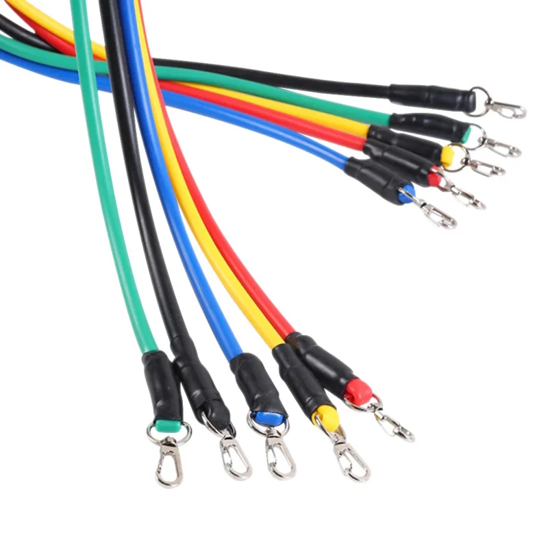 11 шт./компл. латекс Йога Эспандеры резиновый канат упражнения силовых тренировок