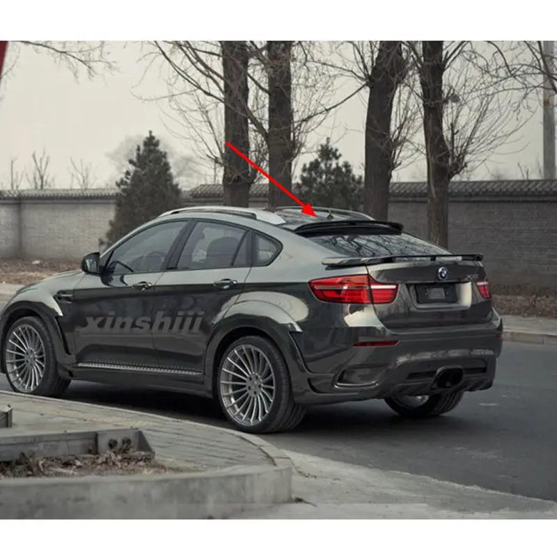 Для BMW X6 X Series F16 2014 2015 2016 2017 Высокое качество ABS Материал Задний спойлер задний