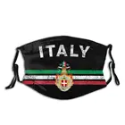 Маска для лица с эмблемой итальянского флага, противотуманная Пылезащитная патриотическая Подарочная маска с фильтрами, защитный чехол, респиратор
