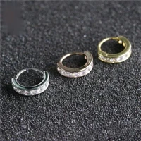 fashion simple luxury circular earbone nail zircon gold color earbone nail charm elegant women piercing jewelry holiday gifts