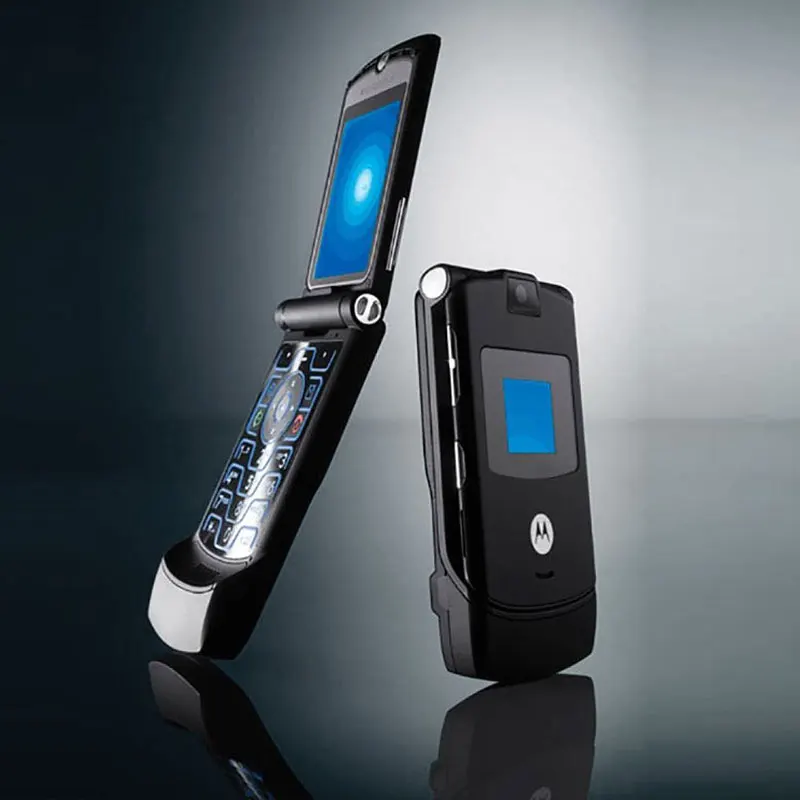 

Motorola V3 Refurbished-Original V3 unlocked Flip GSM Quad Band Motorola Razr V3 mobile phone