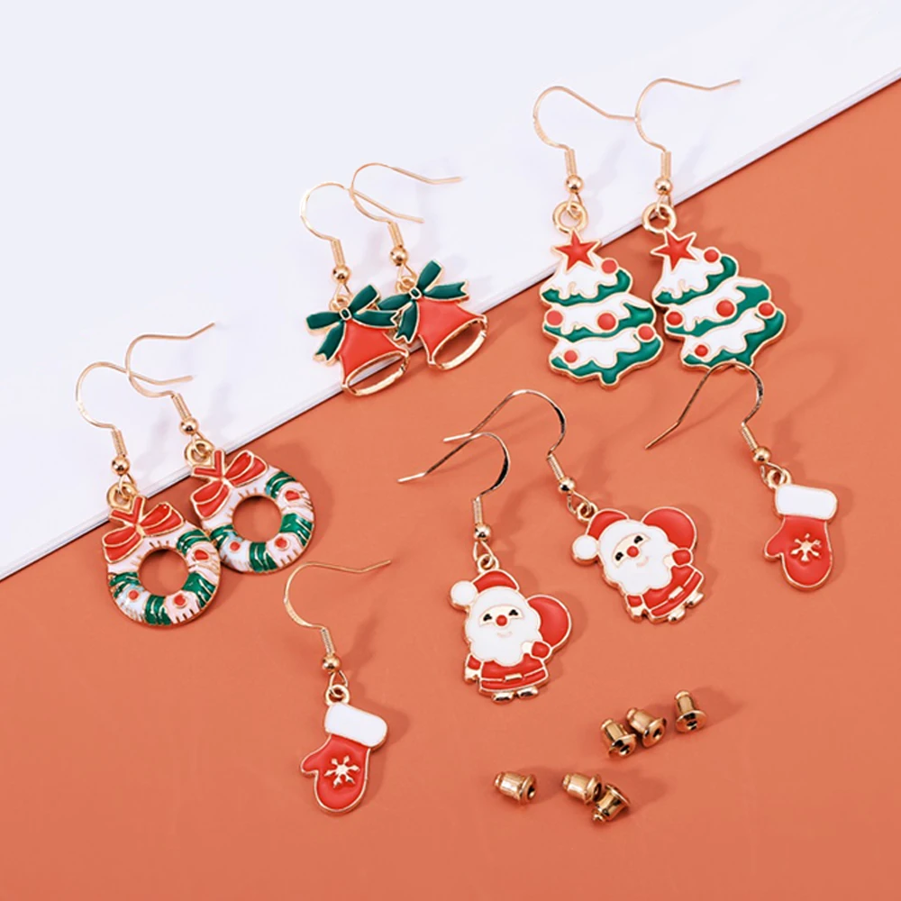 

1 Pair Christmas Earring Jewelry Earring Stud Dangle Earring Charm Women Eardrop For Decorations Jewelry Accessories Girl Gift