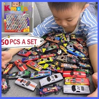 50pcs kid mini toy car set car 150 alloy metal racing car model toys for boys children collection christmas gifts education toy