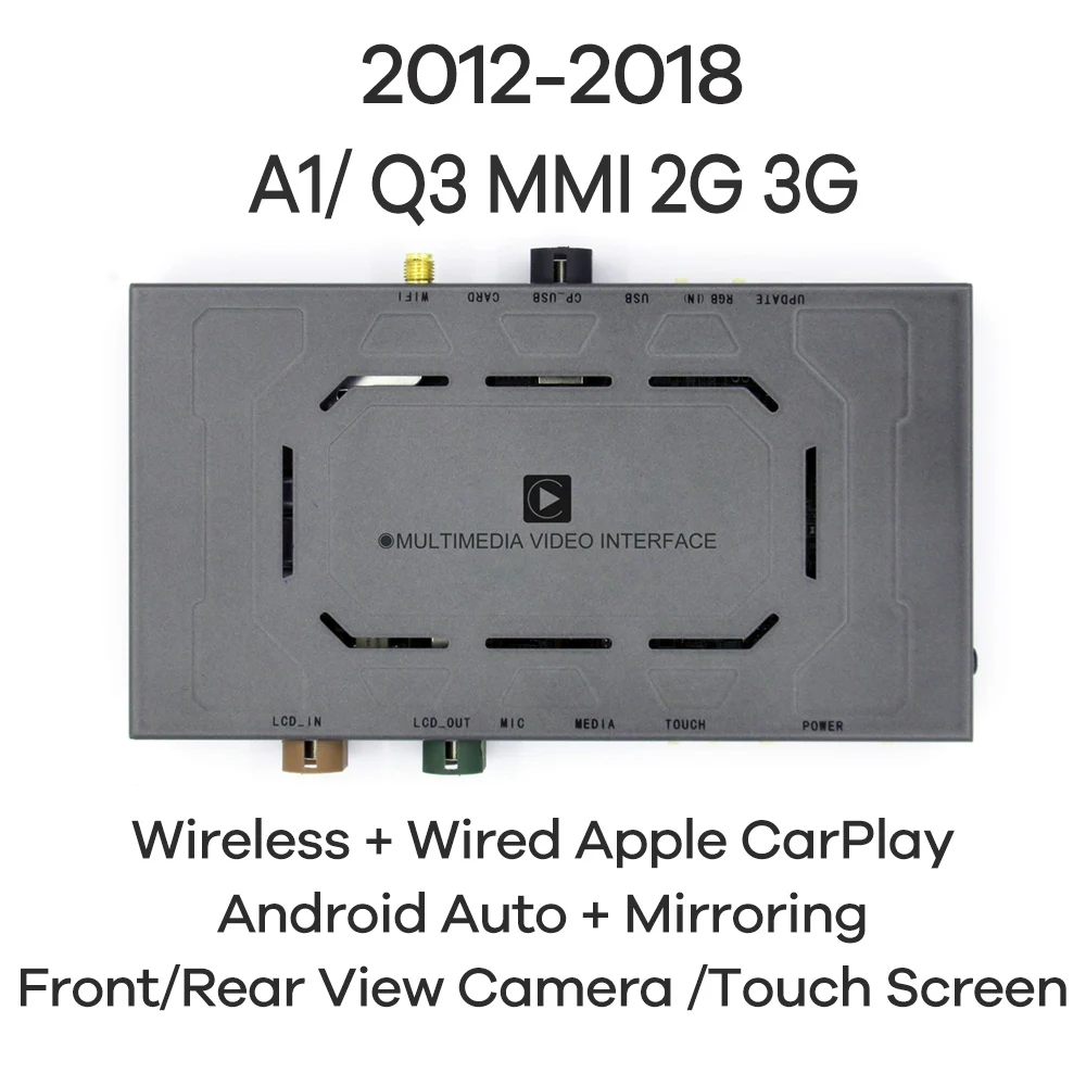 

Wireless Apple Carplay For Audi A1 Q3 RMC MMI 2G 3G 2012-2018 Android Auto Car Play Box Module Upgrade Accessories