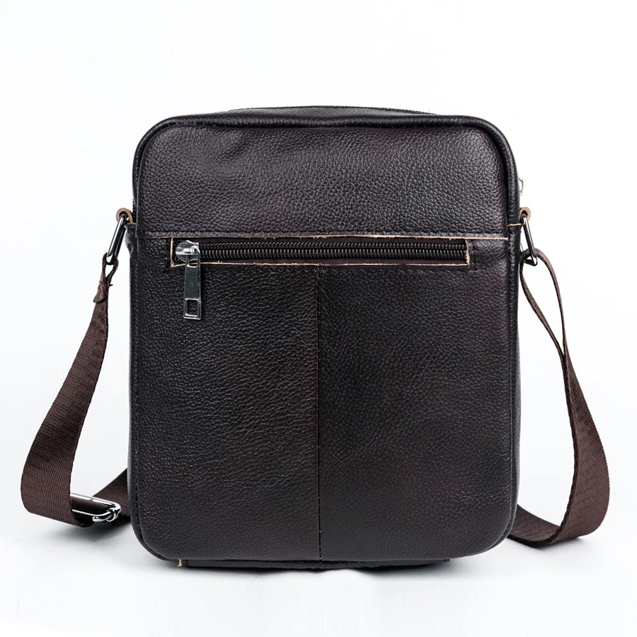 Мужская сумка мессенджер из натуральной кожи на молнии|brand shoulder bag|shoulder bagsmen messenger