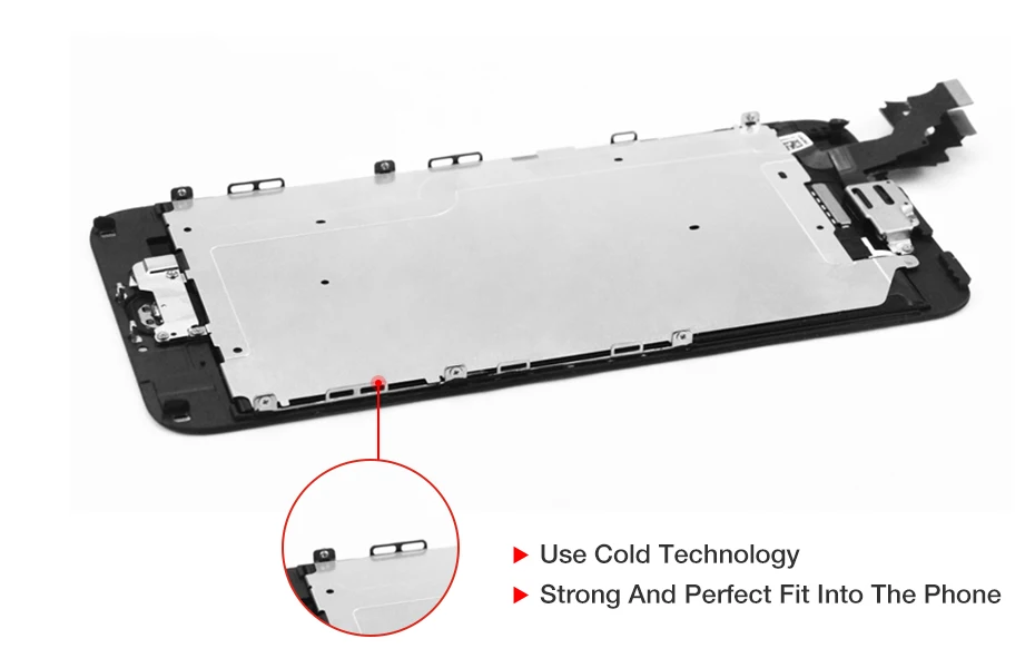 Pantalla для телефона 6 Plus lcd Черный Белый OEM с камерой динамик кнопка домой запасные части для iPhone 6plus дисплей Быстрая