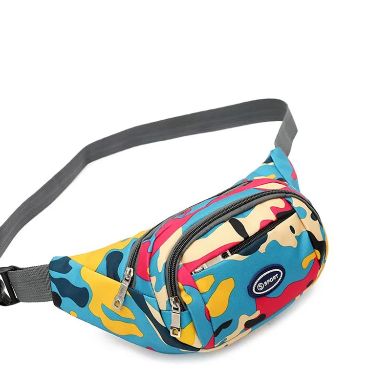Камуфляжная поясная сумка Мужская водонепроницаемая для денег кошелек дорожный
