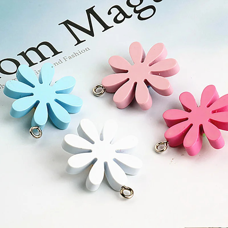 6 шт. Diy ювелирные изделия ручной работы аксессуары из смолы простые свежие цветы