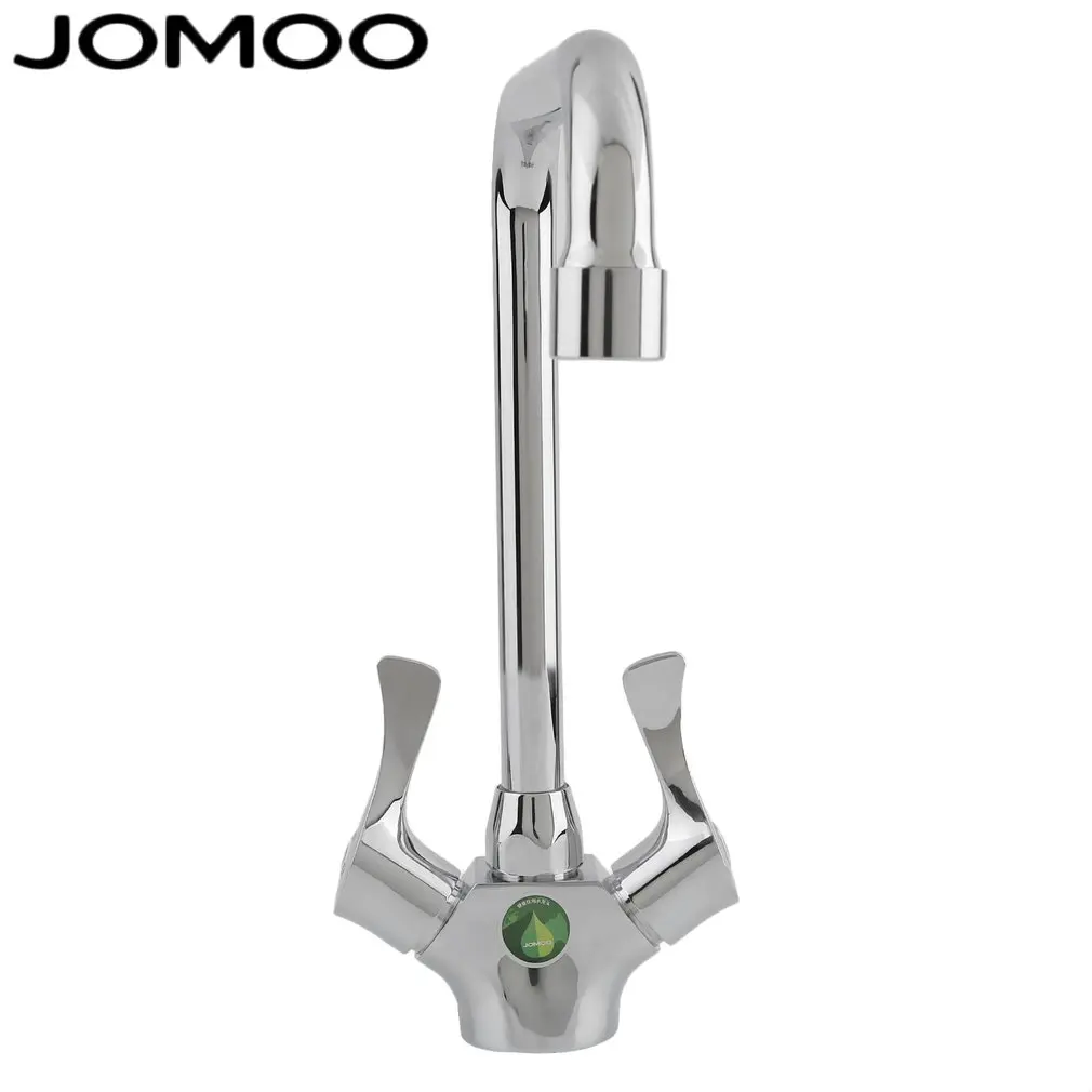 Хромированный водопроводный кран JOMOO из кремниевой латуни кухонный с вращением