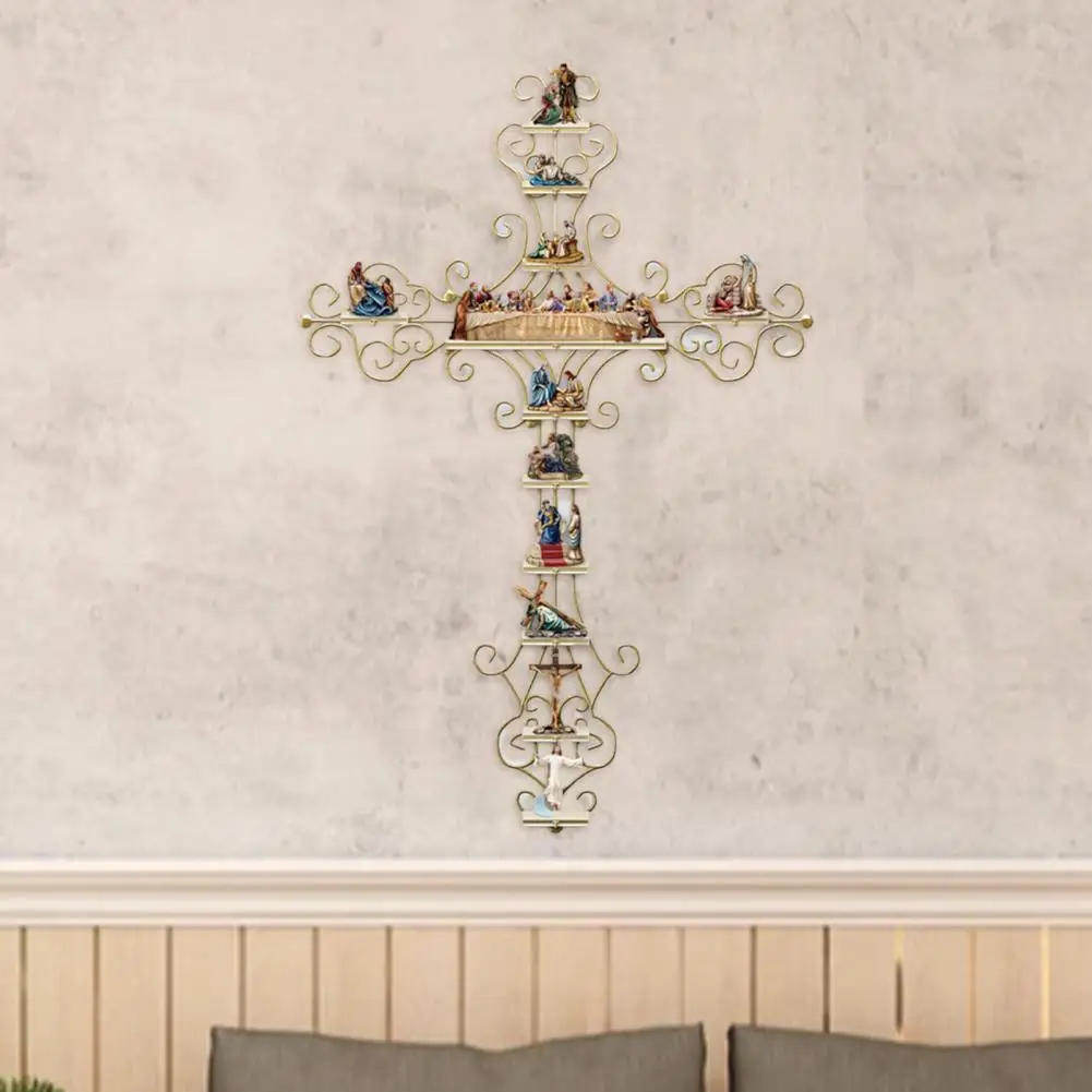

Multicolors Unique PVC Exquisite Jesus Pattern Glass Sticker PVC Window Sticker Durable for Living Room