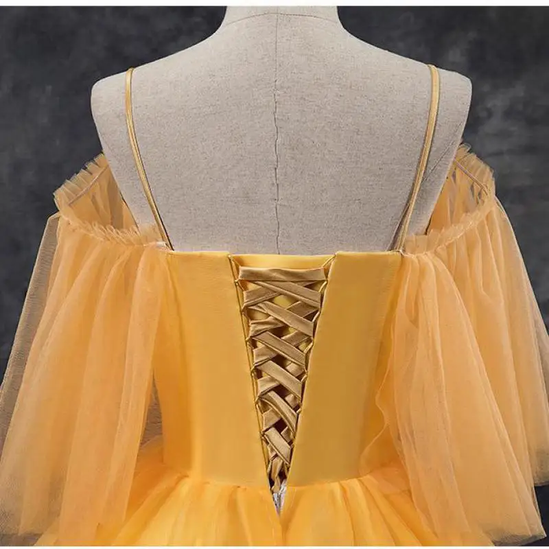 

Elegant Sling Quinceanera Dresses 2019 New V-neck Floor-length Ball Gown Off The Shoulder Vintage Party Prom Quinceanera Dress