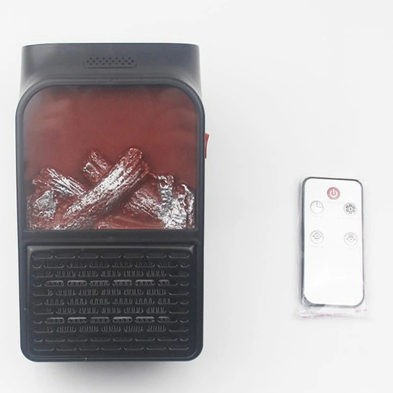 ABRA-900W, мини Электрический настенный нагреватель с пламенем, штепсельная вилка США, подогреватель воздуха, PTC керамическая нагревательная плита, радиатор, Бытовой Настенный Удобный вентилятор