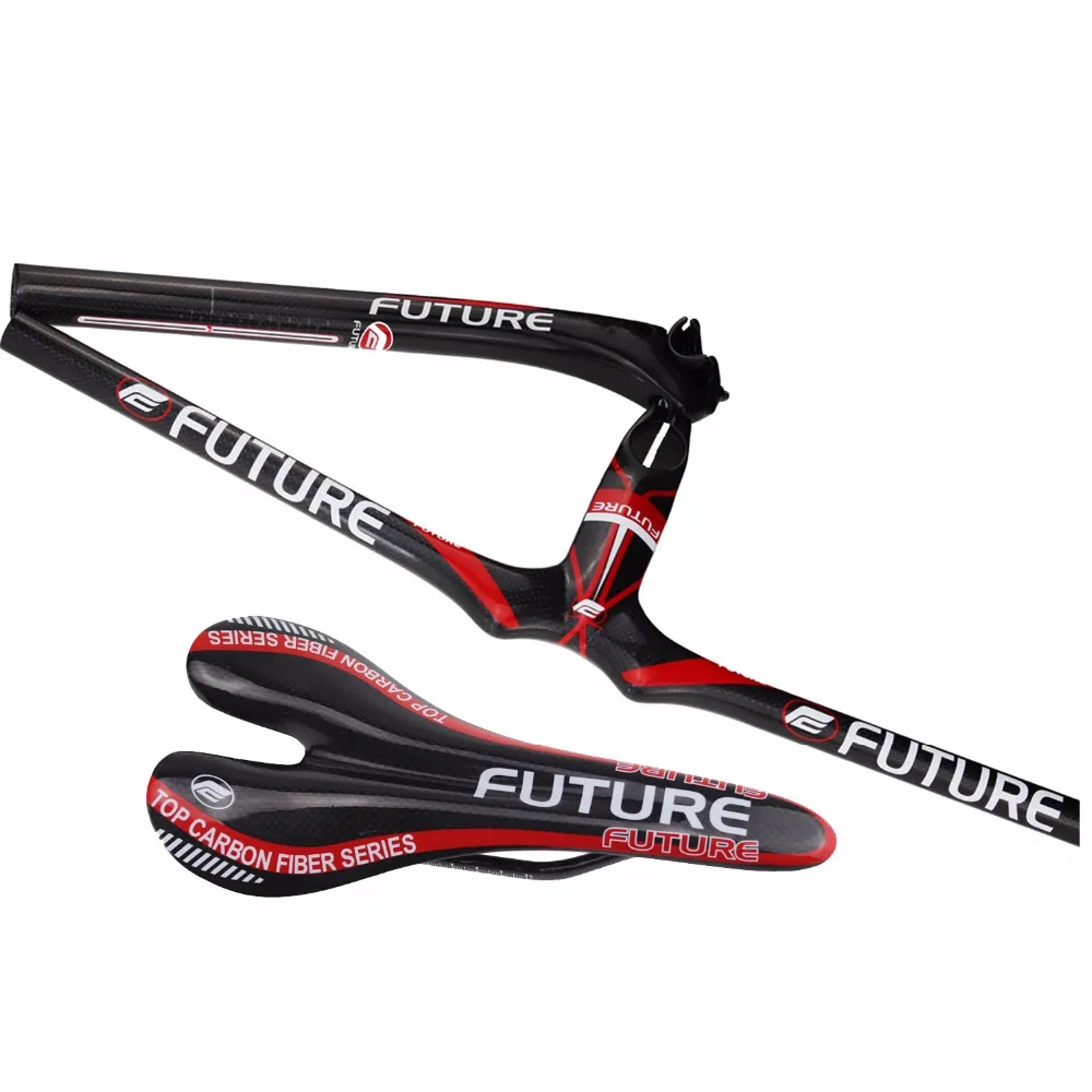 Аксессуары для велосипеда из углеродного волокна future full carbon fiber saddle/seatpost/MTB Интегрированный руль с Карбоновым стержнем три пирога
