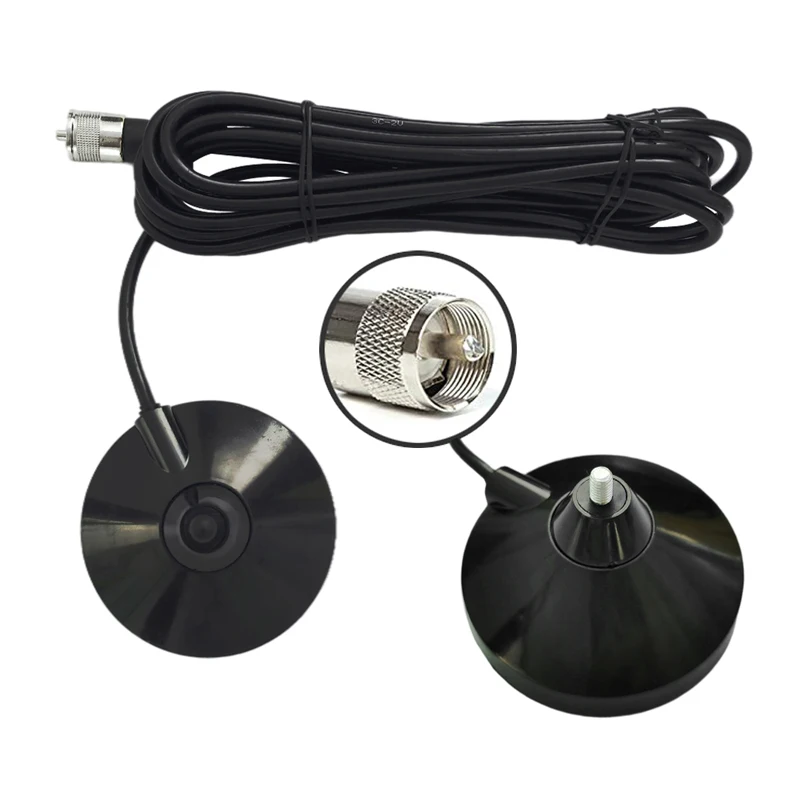 27MHz high gain CB Radio Antenna with 5 meters feeder Cable Heavy Duty Magnet Mount Mobile / Car Radio