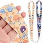 Шнурок для ключей DZ2343 в виде фруктовой корзины, аксессуар для брелока, USB-держатель для ID-карты, значок для студентов