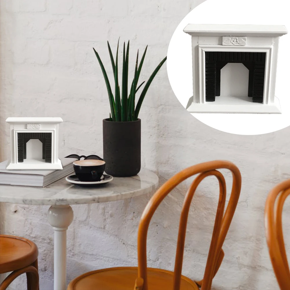 

1:12 Miniature Free Standing Lightweight Decoration Cafe Party Furniture Toys Fireplace Ornament Home Christmas Wall Doll House
