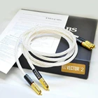 1 пара Taralabs RSC Vector-2 RCA аудио 8N серебристый кабель для соединения Золотой RCA разъем без коробки