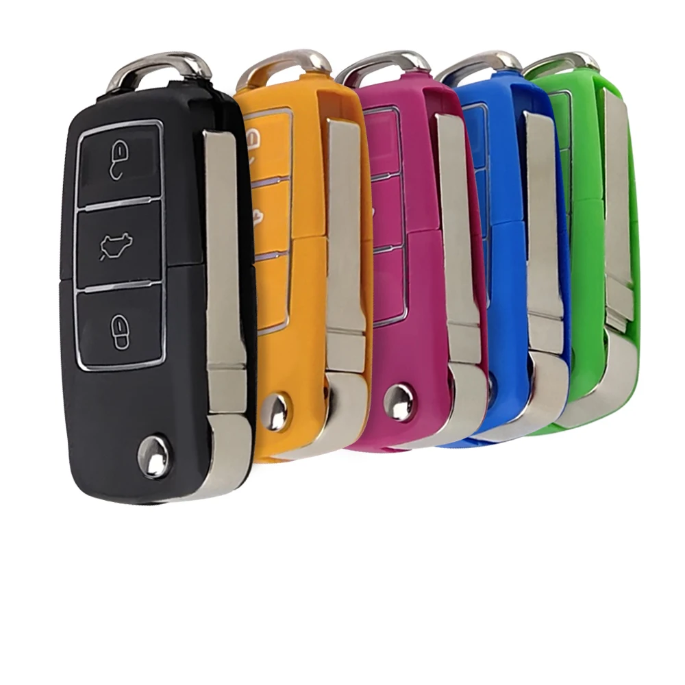 Корпус автомобильного ключа для Volkswagen Vw Seat Skoda Jetta Golf Passat Beetle Polo Bora сменный