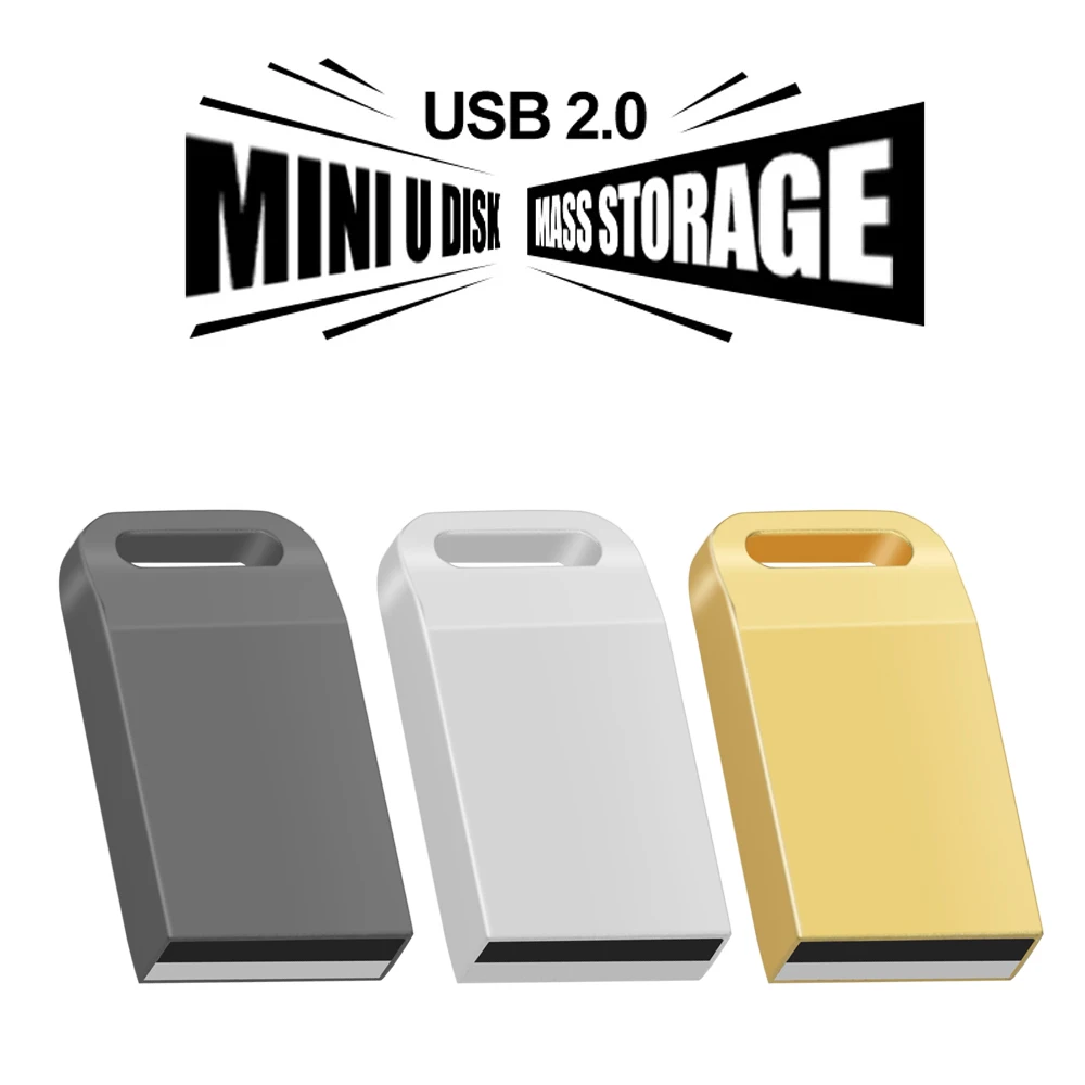 

New Super Mini Metal Usb Flash Drive 4G 8G 16G Pen Drive 32GB High Speed Memory Stick U Disk 64G Pendrive 2.0 Memoria Usb