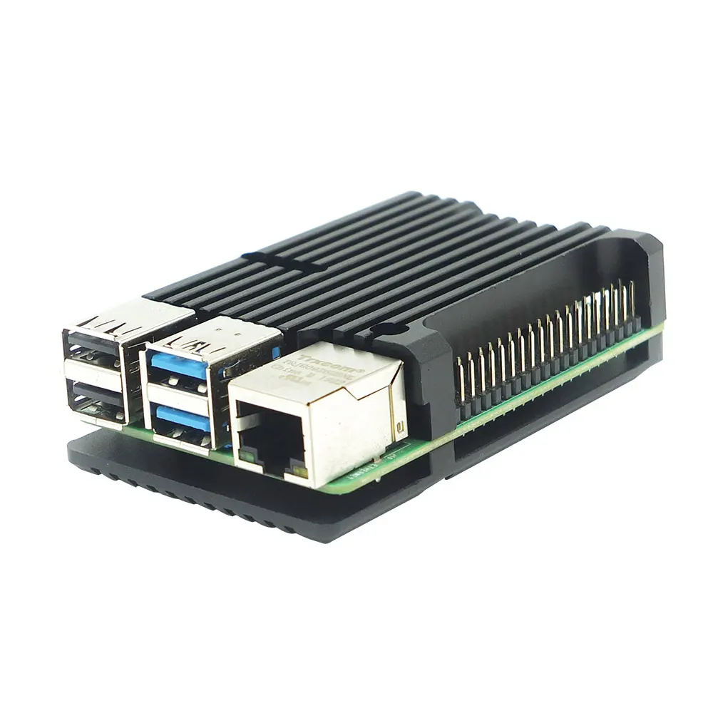 Чехол из алюминиевого сплава с ЧПУ для Raspberry Pi 4 Model B металлический корпус
