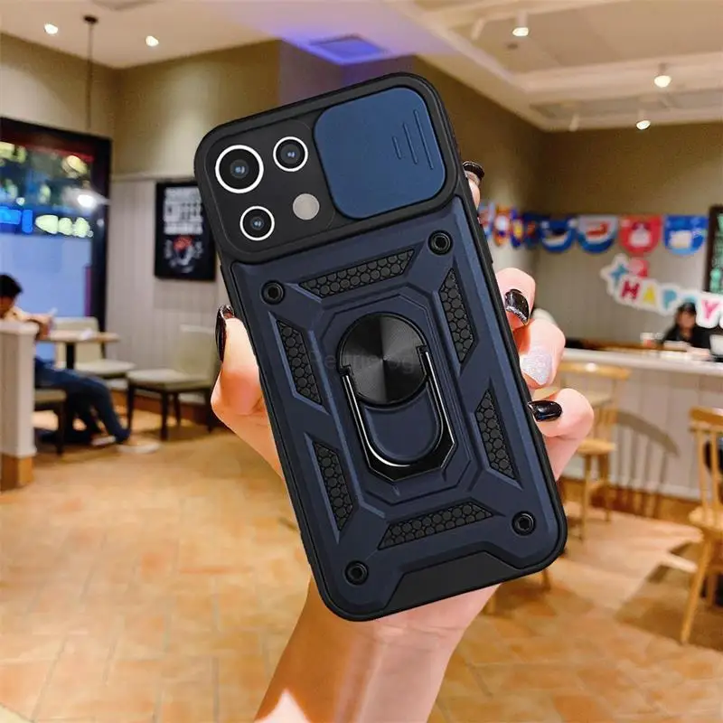 

Armor Push Window Case For Xiaomi 11 Pro Lite 11i 11X For Redmi Note 10 Pro Max 10S 9 9T 9S 8 10 10X 9 9A 9C 9T Magnetic Cover
