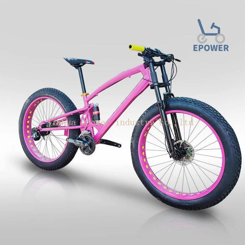 Горный велосипед Kalosse с полной подвеской стальная рама колеса 26*4 0 дюймов